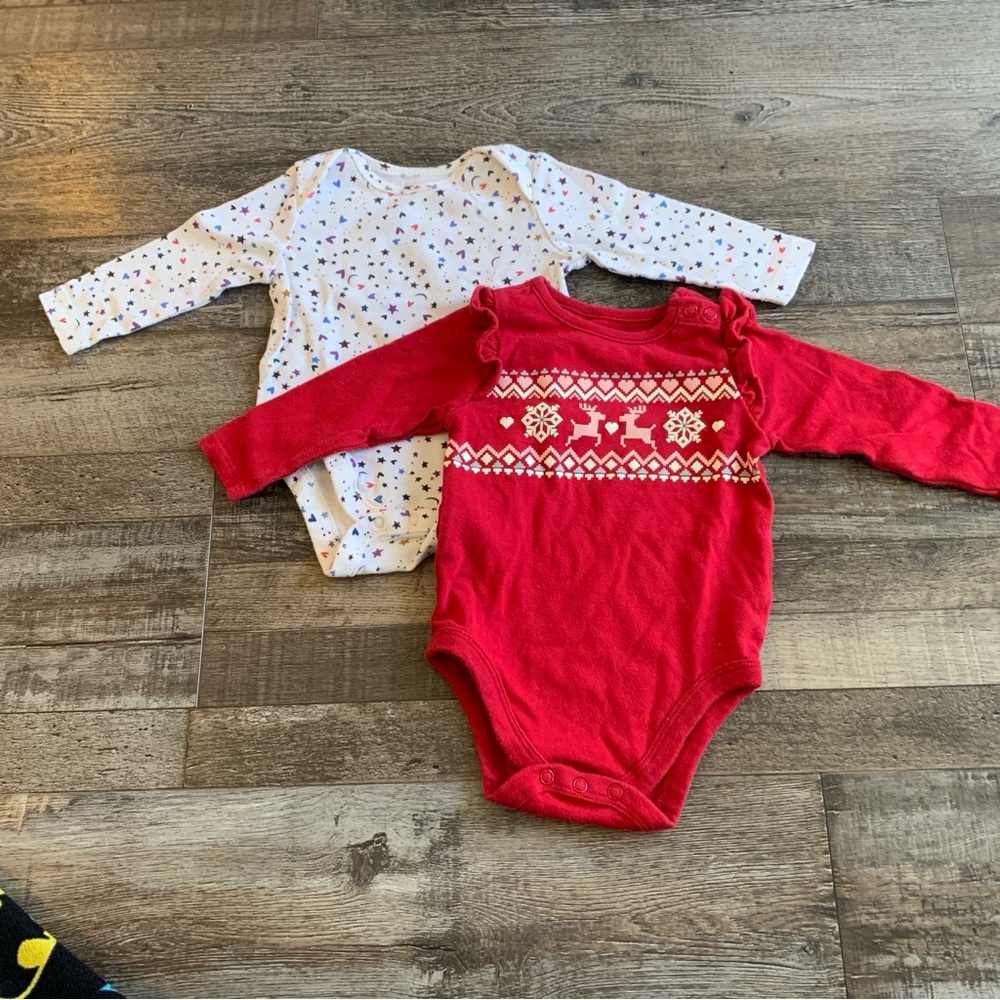 Baby girl long sleeve onesies